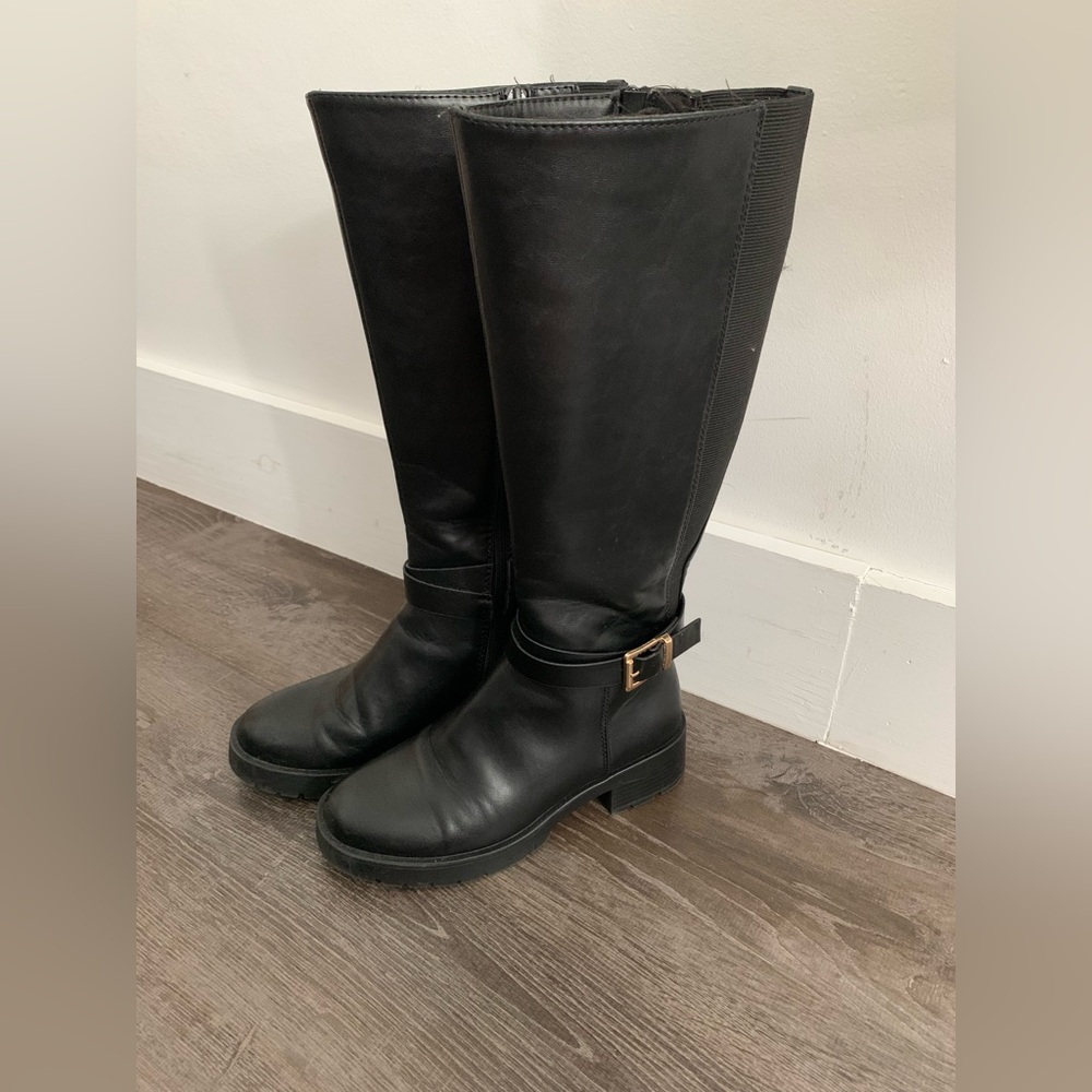 Black Knee-High Boots